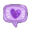 💜 Эмодзи «Violet #color #violet #purple» для Telegram