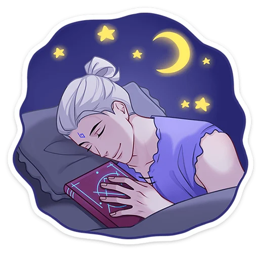 😴 Стикер «Инь без текста» для Telegram