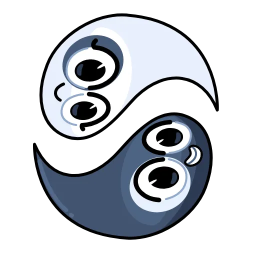 Стикерпак Ying &amp; Yang для Telegram — скачать