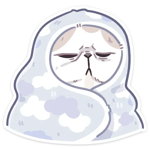 😴 Стикер «Фасолька» для Telegram