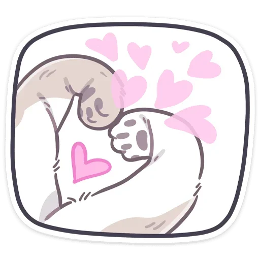 ❤ Стикер «Фасолька» для Telegram