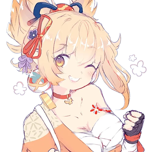 🎇 Стикер «yoimiya is my wife» для Telegram