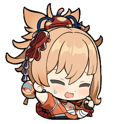 🎇 Стикер «yoimiya is my wife» для Telegram