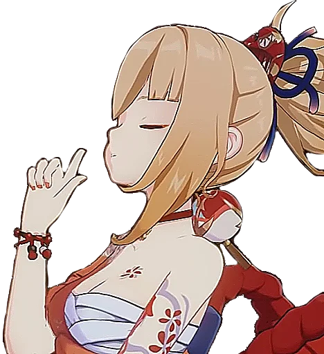 🎇 Стикер «yoimiya is my wife» для Telegram