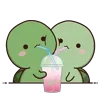 🧋 Эмодзи «🥺 Черепашки Yoko and Tomi» для Telegram