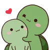 ❤️ Эмодзи «🥺 Черепашки Yoko and Tomi» для Telegram