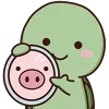 🐷 Эмодзи «🥺 Черепашки Yoko and Tomi» для Telegram