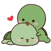 😛 Эмодзи «🥺 Черепашки Yoko and Tomi» для Telegram