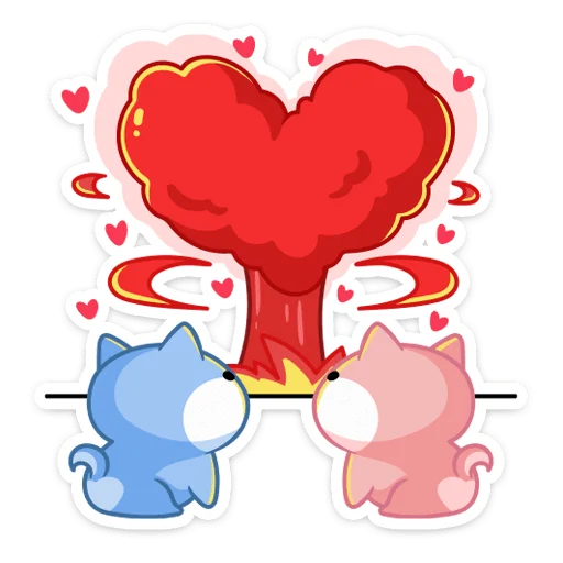 🌋 Стикер «Йоши и Рики» для Telegram