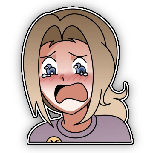 😭 Стикер «Леди Алу» для Telegram