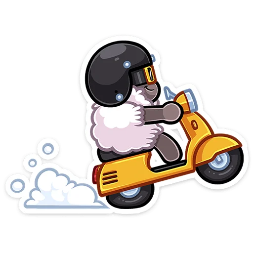🛵 Стикер «Янг» для Telegram
