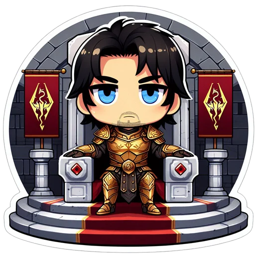 🤴 Стикер «Younger Scrolls» для Telegram
