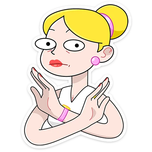 🙅‍♀️ Стикер «Ваша мамаша» для Telegram