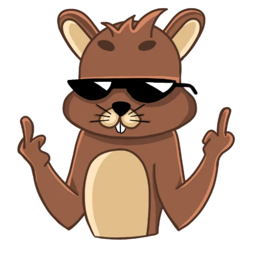 🖕 Стикер «beaver» для Telegram