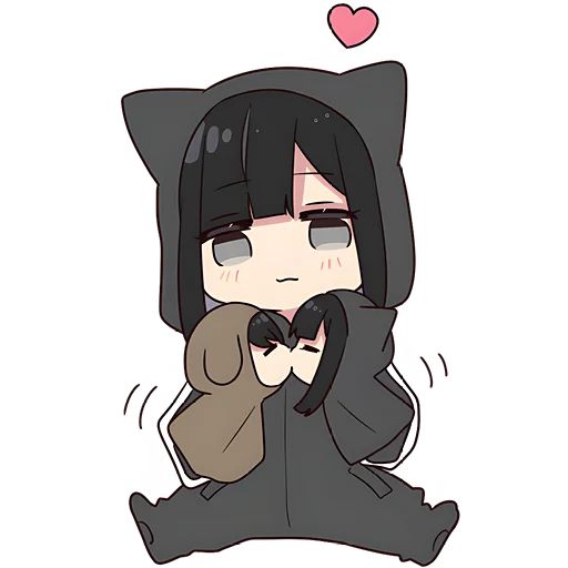 😘 Стикер «Юрудура-тян Yurudara-chan» для Telegram