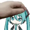 🙂 Эмодзи «Miku #anime #girl» для Telegram