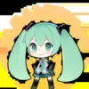 🙂 Эмодзи «Miku #anime #girl» для Telegram