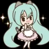 🙂 Эмодзи «Miku #anime #girl» для Telegram