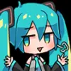 🙂 Эмодзи «Miku #anime #girl» для Telegram