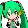 🙂 Эмодзи «Miku #anime #girl» для Telegram