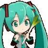 🥰 Эмодзи «Miku #anime #girl» для Telegram
