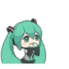 🙂 Эмодзи «Miku #anime #girl» для Telegram