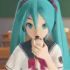 🙂 Эмодзи «Miku #anime #girl» для Telegram