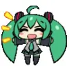🙂 Эмодзи «Miku #anime #girl» для Telegram