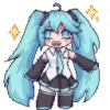 🙂 Эмодзи «Miku #anime #girl» для Telegram