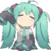 🙂 Эмодзи «Miku #anime #girl» для Telegram