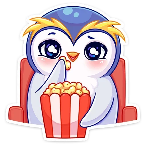 🍿 Стикер «Юки» для Telegram