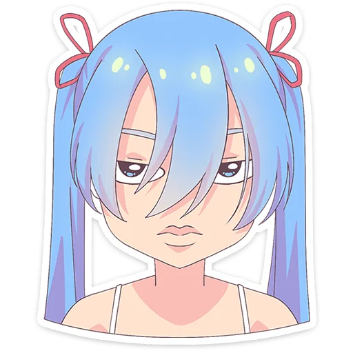 😐 Стикер «Юко» для Telegram