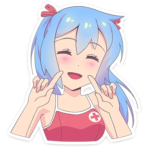 ☺ Стикер «Юко» для Telegram
