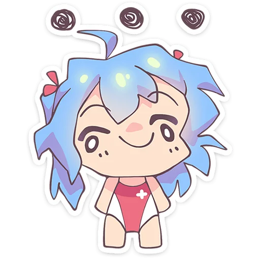 🙂 Стикер «Юко» для Telegram