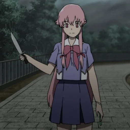 💉 Стикер «Юно Гасай / Yuno Gasai» для Telegram
