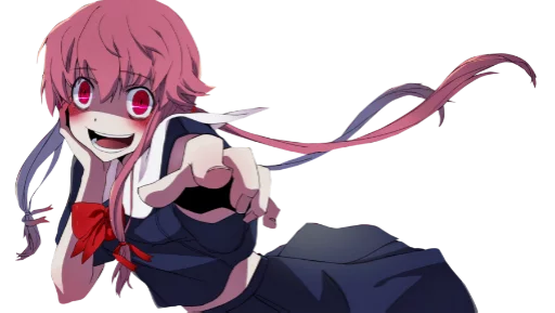 😃 Стикер «Yuno Gasai Future Diary» для Telegram
