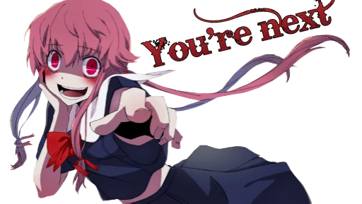 😃 Стикер «Yuno Gasai Future Diary» для Telegram
