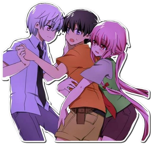 😍 Стикер «Yuno Gasai Future Diary» для Telegram
