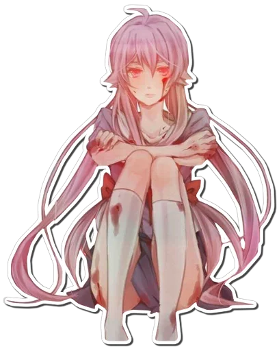 😞 Стикер «Yuno Gasai Future Diary» для Telegram