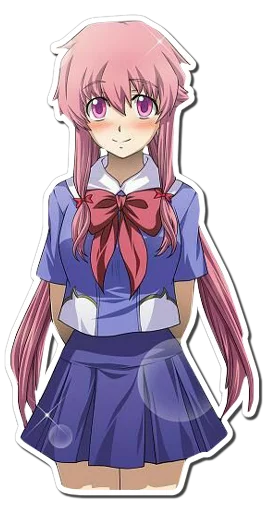 🙂 Стикер «Yuno Gasai Future Diary» для Telegram