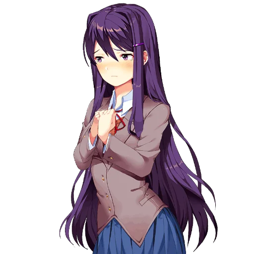 😕 Стикер «Yuri Doki Doki literature club» для Telegram