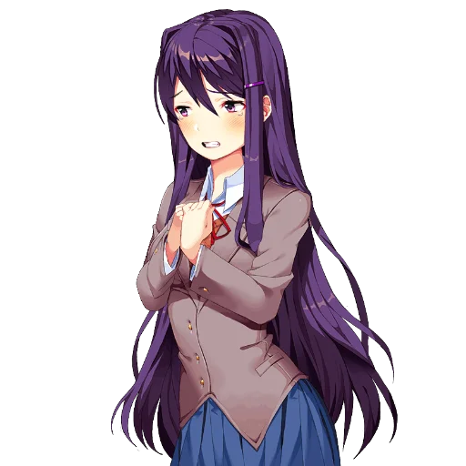😢 Стикер «Yuri Doki Doki literature club» для Telegram