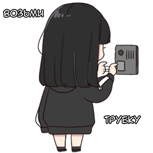 🤙 Стикер «Юрудура-тян ч.2» для Telegram