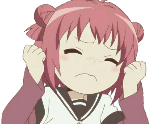 😣 Стикер «Yuru Yuri» для Telegram
