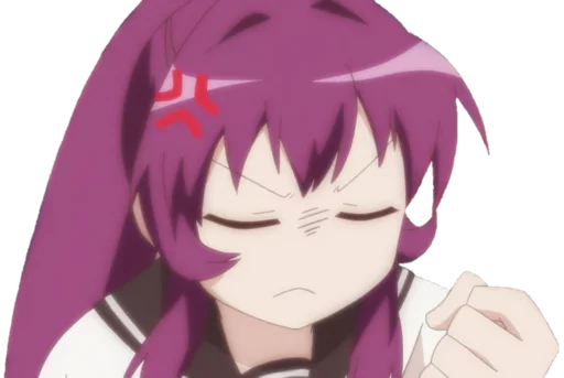 😡 Стикер «Yuru Yuri» для Telegram