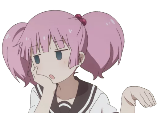😒 Стикер «Yuru Yuri» для Telegram