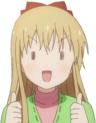 👍 Стикер «Yuru Yuri» для Telegram