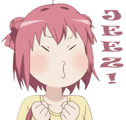 😗 Стикер «Yuru Yuri» для Telegram