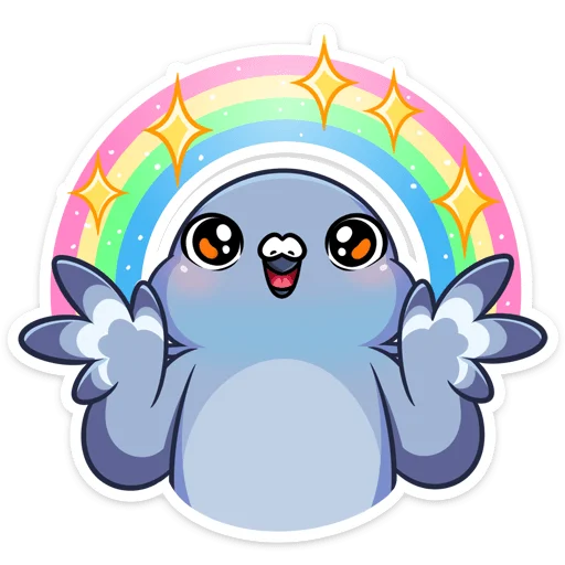 🌈 Стикер «Юстас» для Telegram