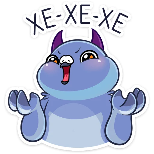 😈 Стикер «Юстас» для Telegram